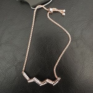 Vince Camuto Chevron Pave Rose Gold Bracelet